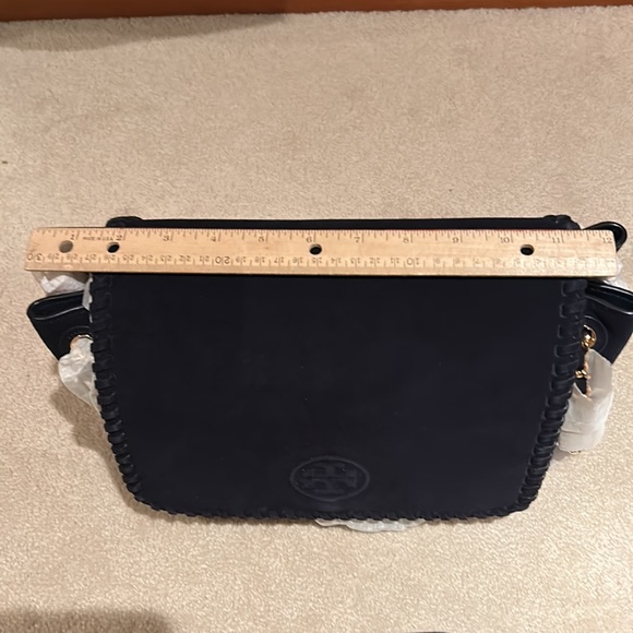 ToryBurch navy color-suede bag - Picture 5 of 7